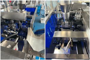 Máquina automática de sellado y llenado de bolsas con cremallera de 4 <span class=keywords><strong>Estaciones</strong></span>, máquina de embalaje de maní frito y castaño - Product Image 5