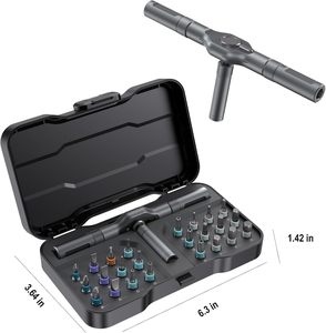 Jeu de tournevis à cliquet 24 en 1, embouts en acier S2 de haute qualité, poignée à cliquet multifonctionnelle, outils de qualité industrielle - Product Image 2