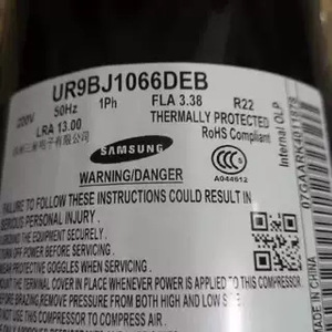 Compresseur de climatiseur UR9BJ1066DEB 220V 50Hz 1Ph R22 avec protection thermique Fabriqué en Chine - Product Image 4