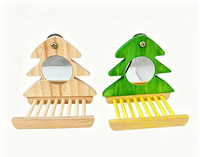 Jouet miroir pour oiseaux de style Noël, amusant et décoratif pour cages. Approvisionnement direct d'usine, les demandes sont bienvenues.