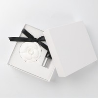 Penderie de voiture suspendue écologique pendentif aromatique désodorisant parfum de maison diffuseur d'huiles essentielles de fleurs en porcelaine fait à la main