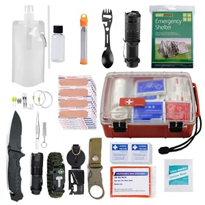 Benutzer definiertes Zubehör Outdoor Survival Kit Profession elle Ausrüstung Emergency Survival Kit für Camping Wandern Fahren Angeln