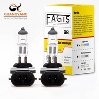 Luz halógena para coche del fabricante 881 H27W/2 12V 27W bombilla halógena automática blanca cálida
