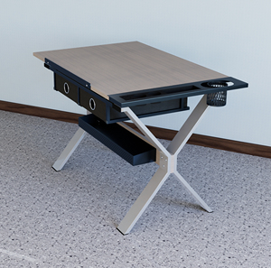 <span class=keywords><strong>Table</strong></span> <span class=keywords><strong>de</strong></span> <span class=keywords><strong>dessin</strong></span> <span class=keywords><strong>industrielle</strong></span> en métal Kidomena, nouveau style, avec pieds réglables, pratique pour l'art et le travail - Product Image 6