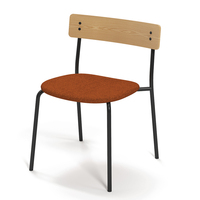 Cantine de bureau rembourrée nordique design moderne chaise de lecture polyvalente pour la salle de lecture de la bibliothèque de l'école universitaire