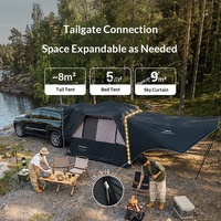 Tente de camping arrière pliable Xingyu Borderless Xingyu2608 pour SUV, prête à l'emploi, portable, pour 5-6 personnes, imperméable 3000mm+
