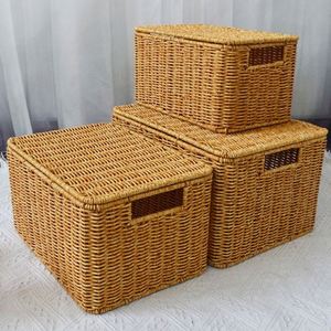 Cesto de Ropa Sucia de Mimbre PP de Gran Venta, Organizador de Ropa con Asa para Ropa - Product Image 3