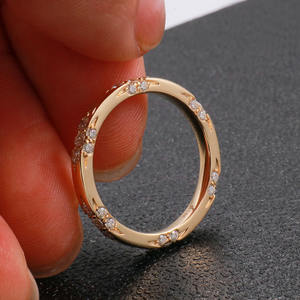 <span class=keywords><strong>Vente</strong></span> flash Bague en diamant de laboratoire personnalisée taille 10 Bague en or jaune 18 carats Bague pour femme - Product Image 4