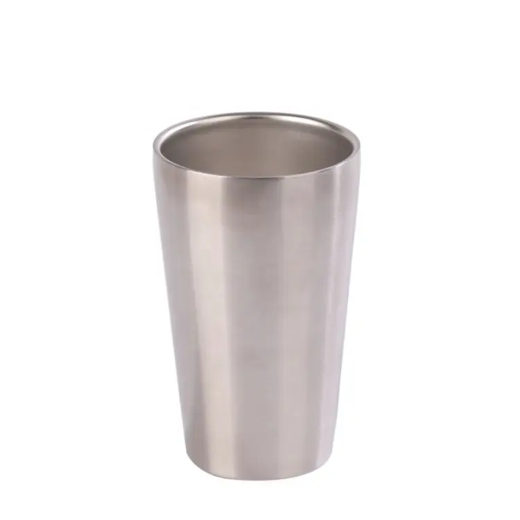 Roestvrijstalen 304 Pint Cup Dubbele Muur Mok Mode Hittebestendige Mok Water Beker Drinkbeker Metalen Bier Mok 170-450Ml