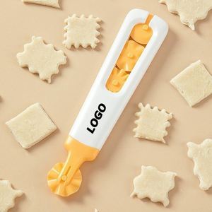 Cortador de Pastelería 4 en 1 y Rodillo para Masa, Cortador Decorativo de Masa y Rueda para Pizza, para Repostería, Cocina, Regalos Promocionales - Product Image 1