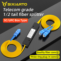 Connecteur rapide SIXIANTO, boîtier FTTH, répartiteur de fibre optique, coupleur FBT, SC UPC monomode, 1 m, modèle FET-S1, garantie 1 an