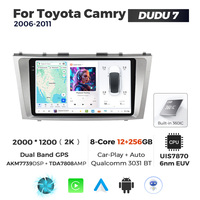 DUDUAUTO pour Toyota Camry 2006-2011 avec écran de navigation Android, Bluetooth et Carplay