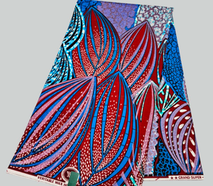 2025 Mới In Vải Chất Lượng Cao Thật Sự Sáp Thực Đảm Bảo Châu Phi tissu Hà Lan Pagne Ăn Mặc 100% Cotton 6 Yards - Product Image 1