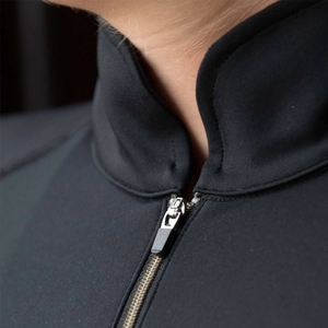 Langärmliges Pferdesport-Oberteil für Damen mit halbem Reiß verschluss - Product Image 3