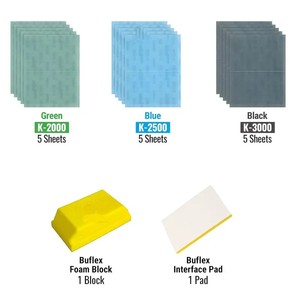 Vente flash KOVAX Papier abrasif Rhynowet en oxyde d'aluminium Haute dureté 1 mm Blanc Papier abrasif de polissage carré Original Japon - Product Image 3