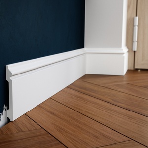 Embellecedor de madera al por mayor para enmarcar cuadros, azulejos de porcelana, zócalo de madera imprimado <span class=keywords><strong>blanco</strong></span> - Product Image 2