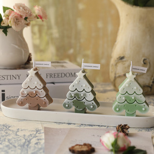 <span class=keywords><strong>YOSHI</strong></span> 2025 gros personnalisé décoration de noël forme d'arbre de noël cire de soja bougie parfumée parfum bougies d'aromathérapie - Product Image 4