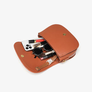 Bolso Bandolera de Lujo Profesional de Cuero PU para Mujer, Bolso de Hombro Pequeño con Solapa, Bolso de Mano Moderno con Correa Ancha, Mini Bolso para Teléfono al por Mayor - Product Image 3