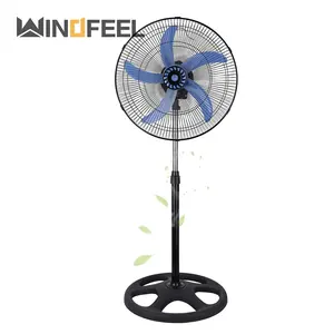 Ventilador de piso elétrico industrial grande de luxo 110V AC forte ventilador de plástico de baixa energia para casa de 18 polegadas