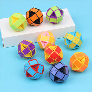 <span class=keywords><strong>Règle</strong></span> magique de couleur mini 24 sections <span class=keywords><strong>règle</strong></span> magique puzzle sphérique cube magique intelligence jouet d'éducation précoce - Product Image 3