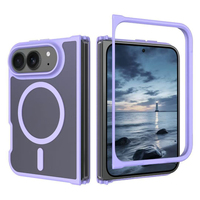 Funda Protectora Delgada JUNBO con Marco Extraíble de Dos Tonos, Anillo Magnético, Carga Inalámbrica y Protección Anticaídas para iPhone 18 Fold