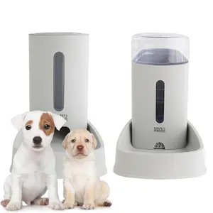 Dispensador de água para animais, dispensador de água de alta capacidade para cães e gatos, com água de alimentação, tigelas e bebedores de plástico