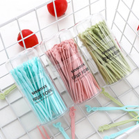 Fourchettes à fruits jetables en plastique pour la maison, vente en gros, qualité alimentaire PS, mini-fourchettes à dessert, pics à fruits pour fêtes et traiteurs