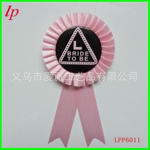 Insignia de la Futura Novia con Lazo Rosa, Accesorio para Mujer para Despedida de Soltera, LPP6018 - Product Image 2