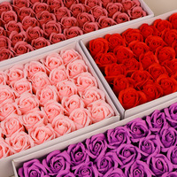 Kunstmatige Zeeprozen 7 CM 50 Stuks Per Doos 3-laags Natuurlijke Aanraking Handgemaakte Cadeaubloemen Bruiloft Moederdag Valentijnsdag