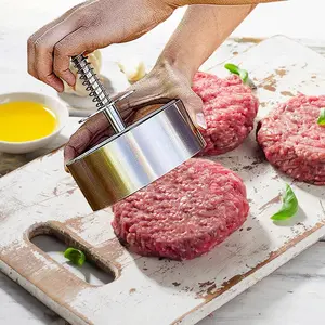 Amazon Hot Selling pressa per Hamburger in acciaio inossidabile regolabile Hamburger Patty Maker adatto per verdure di manzo e cottura