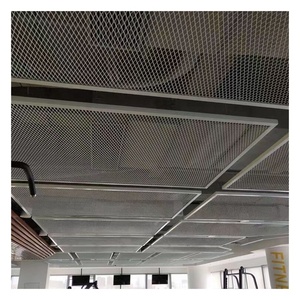 מפעל סיטונאי שחור צבע רשת מתכת אלומיניום תקרת למסעדה - Product Image 1