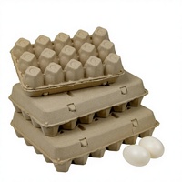 Bandejas de pulpa para huevos de 30 celdas, ecológicas, compostables, biodegradables, desechables, tamaño y capacidad personalizados para llevar, venta al por mayor de fábrica