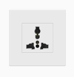 White <b>Wall</b> <b>Socket</b> 2 Outlets Standard Grounding 220V 10A PC Material Residential Use - Product Image 6
