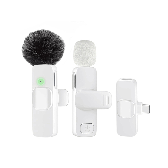 Wholesale 2.4GHz Phone Lapel Mini Plug and Play Pro Wireless Podcast Microphones Interview Teaching Vlogging Podcast Microphones