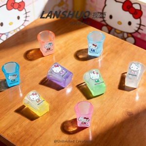 Ornement en résine Lanshuo Mini Hello Kitty pour coque de téléphone DIY, porte-clés, accessoire de bijouterie - Product Image 4