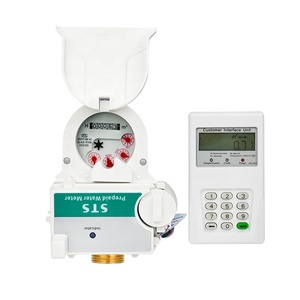 Compteur d'eau intelligent prépayé en laiton IP68 de 15 mm avec système de coupure pour application en appartement, compteur d'eau rapide OEM - Product Image 2