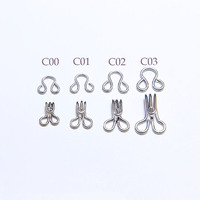 Small Size Collar Hook & Eye Coat Metal Collar Hook