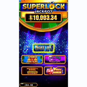 Super Lock <span class=keywords><strong>Link</strong></span> 5 1 <span class=keywords><strong>Mini</strong></span> Machine de jeu de skill, construction métallique, interface anglaise - Plateau de jeu multijoueur pour la vie nocturne/les chats - Product Image 4