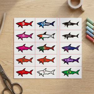 Autocollants 3D élégants et étanches Paul Et Shark – Décorations DIY pour mobiles, bagages, tablettes, réfrigérateurs – Protection antichoc - Product Image 5