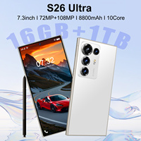 Modèle 2026 à succès S26 Ultra 5G Smartphone de jeu Écran HD 7,3 pouces Processeur Deca Core Android 14 Double SIM Téléphone débloqué