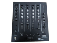 XTUGA M6 Table de Mixage Audio Stéréo Professionnelle pour Scène, DJ, 5 Canaux, Numérique avec Bluetooth/USB et Alimentation Fantôme 48V