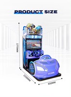 Simulateur de conduite de voiture de course à écran LCD HD 26 pouces, machine de jeu vidéo d'arcade à monnayeur, cockpit de simulation de course pour FEC