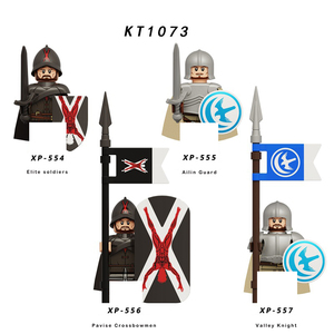Blocs de construction militaires, figurines de soldats, cadeaux, jouets, série science-fiction, <span class=keywords><strong>chevalier</strong></span> médiéval, légion, armes, bouclier, drapeau, croisiers - Product Image 6