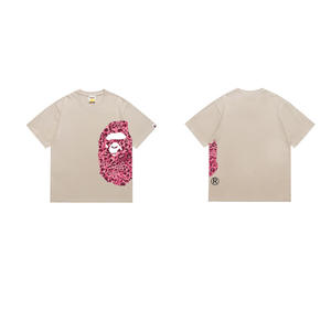 1.5 Resmi Maymun Karikatür Baskılı Logo Desenli Erkek Regular Fit Yuvarlak Yaka Kısa Kollu 280g %100 Pamuklu Örme Tişört - Product Image 6