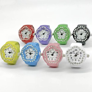 Montres à anneaux de luxe mécaniques en acier inoxydable avec cadran en cristal et strass, édition limitée, montre de doigt pour hommes et femmes - Product Image 6