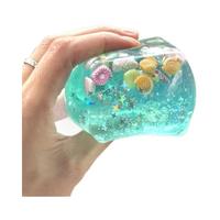 Cubes de jouets moelleux en TPR, motif coquillage d'île et bonbons de maltose, nouveau style, mignons et doux, anti-stress, cadeau pour enfants et adultes, décoration de loisirs et de fêtes