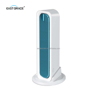 Mini ventilador enfriador de aire recargable de 3600mAh, ventilador de refrigeración de sobremesa con control remoto, 1-3 velocidades de viento, USB tipo C para el hogar y la oficina