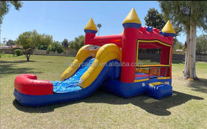 Maison gonflable commerciale de rebond et château humide/<span class=keywords><strong>sec</strong></span> combiné de glissière d'eau pour la <span class=keywords><strong>location</strong></span> de partie - Product Image 4