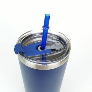 Mug isotherme <span class=keywords><strong>personnalisé</strong></span> Voyage en plein air Tasse à café portable Réutilisable Anti-fuite Tasse à vide avec paille - Product Image 5