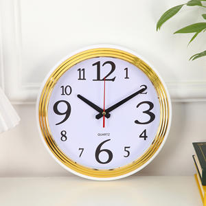 Relógio de Parede Silencioso Criativo Simples de Luxo em Quartzo com Calendário e Contagem Regressiva para Sala de Estar e Quarto - Product Image 2